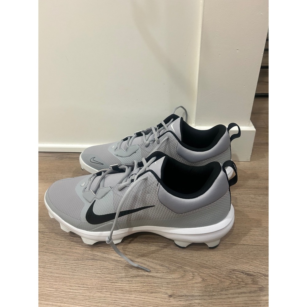 NEW - 15 Nike Force Trout 8 Turf Baseball Shoes Men's Gray Black Engineered 27